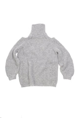 Turtleneck Off Shoulder Sweater - Nude - Sweater - TOPGEARNY