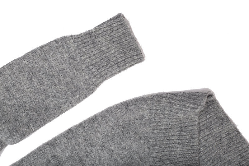 Open Back Round Neck Sweater - Nude - Sweater - TOPGEARNY
