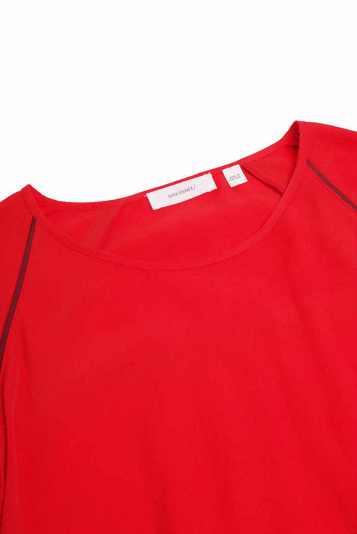 Plain tunic details in contrast - Sita Murt - Dress - TOPGEARNY