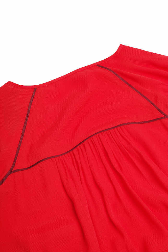 Plain tunic details in contrast - Sita Murt - Dress - TOPGEARNY