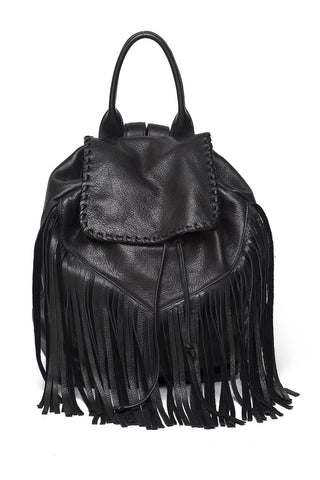 Noel Fringe Backpack - Black