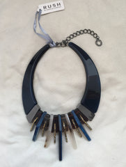Blue/Tortoise Band Necklace - Rush - Necklace - TOPGEARNY