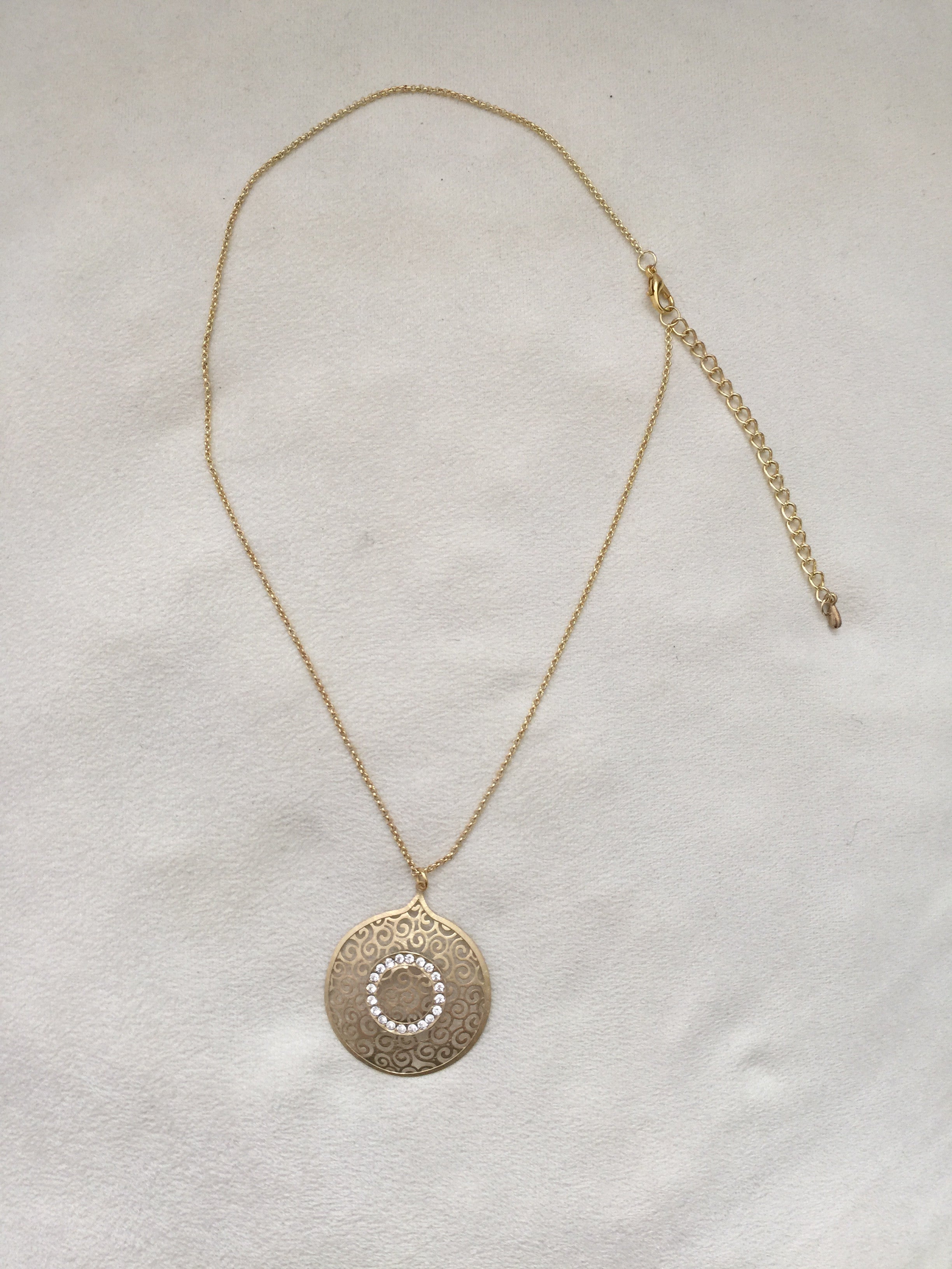 Crystal Decorated Popup Golden Necklace - Rush - Necklace - TOPGEARNY