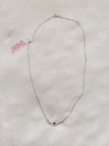 Italian Crystal Evil Eye Choker
