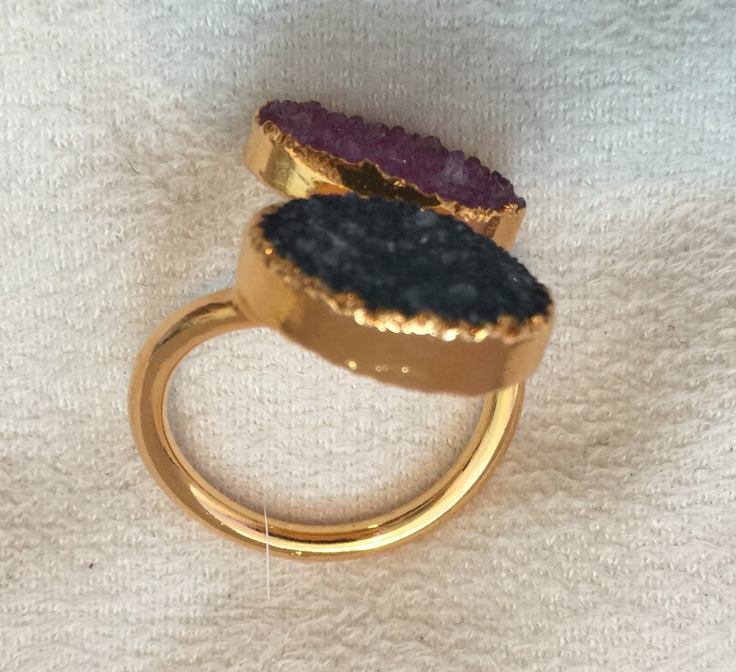 Double Druzy Ring - Charlene K - Ring - TOPGEARNY