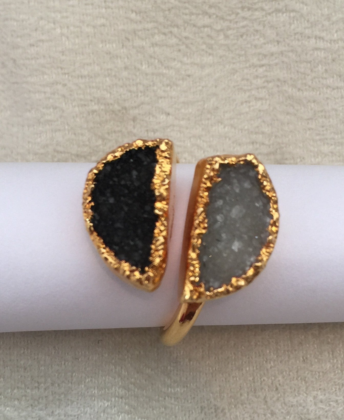Double Druzy Ring - Charlene K - Ring - TOPGEARNY