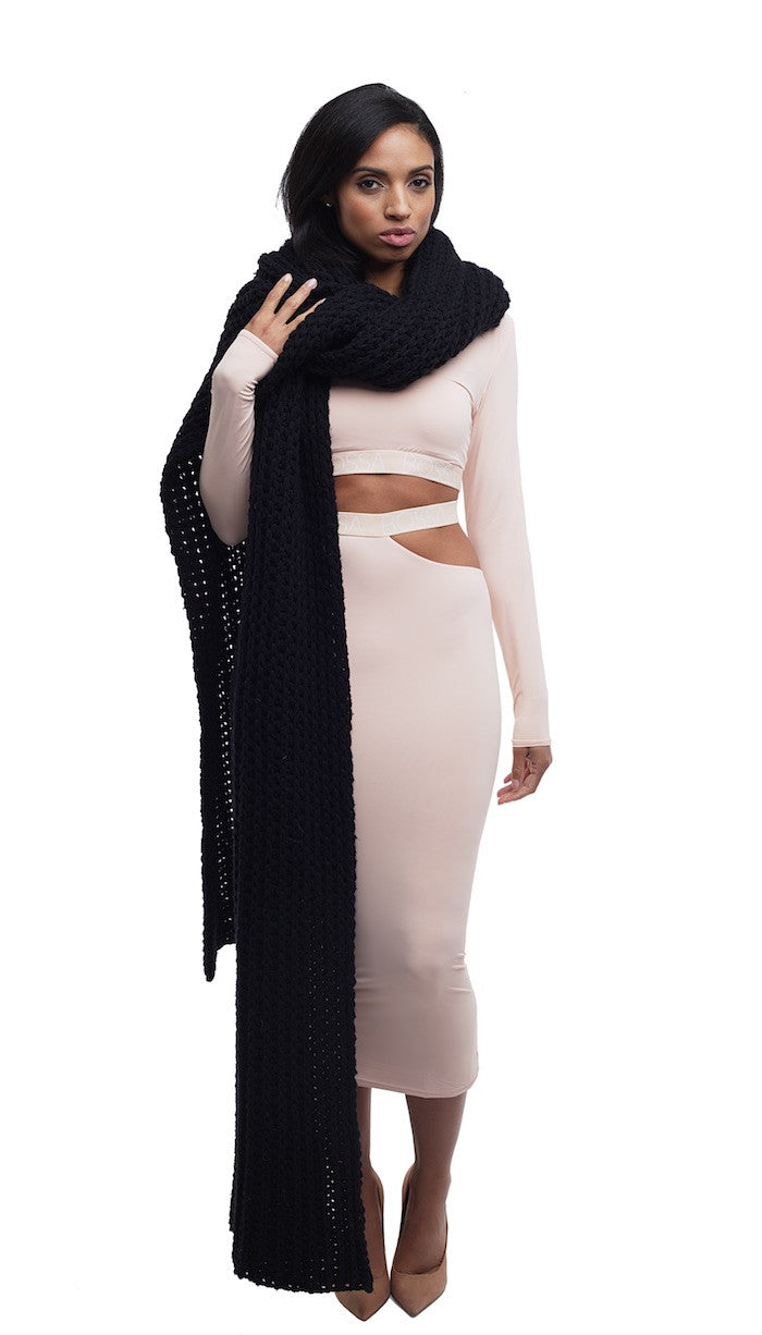 Open Work Scarf - Nude - Scarf - TOPGEARNY